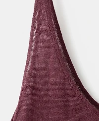 Mango Women's Knit Linen-Blend Dress