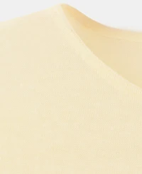 Mango Women's Pastel Linen Blend Short-Sleeve T-Shirt