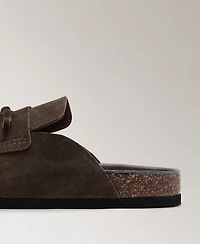 Mango Women's Leather Clog Shoes