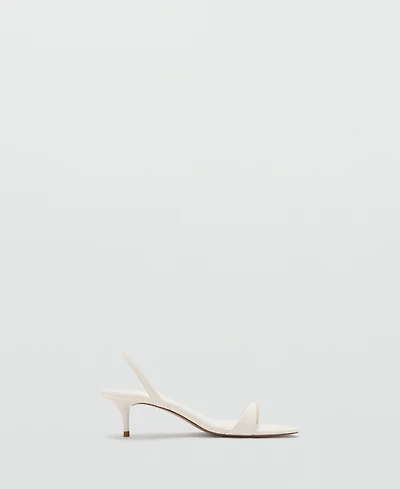 Mango Women's Kitten-Heel Strap Sandals