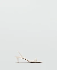 Mango Women's Kitten-Heel Strap Sandals