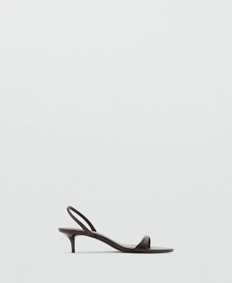 Mango Women's Kitten-Heel Strap Sandals
