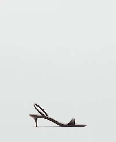 Mango Women's Kitten-Heel Strap Sandals