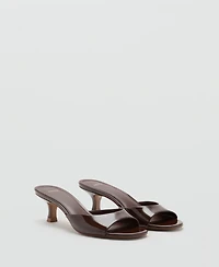 Mango Women's Kitten Heel Sandals
