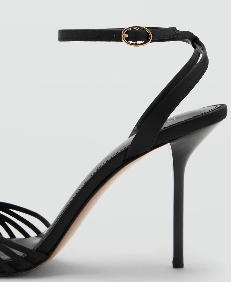 Mango Women's Straps Heeled Sandals