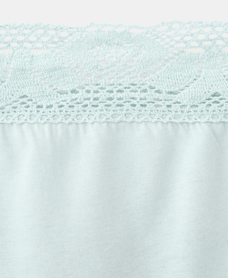 Mango Women's Cotton Lace Nightgown