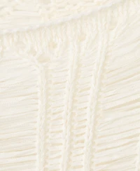 Mango Women's Frayed Open-Knit Sweater