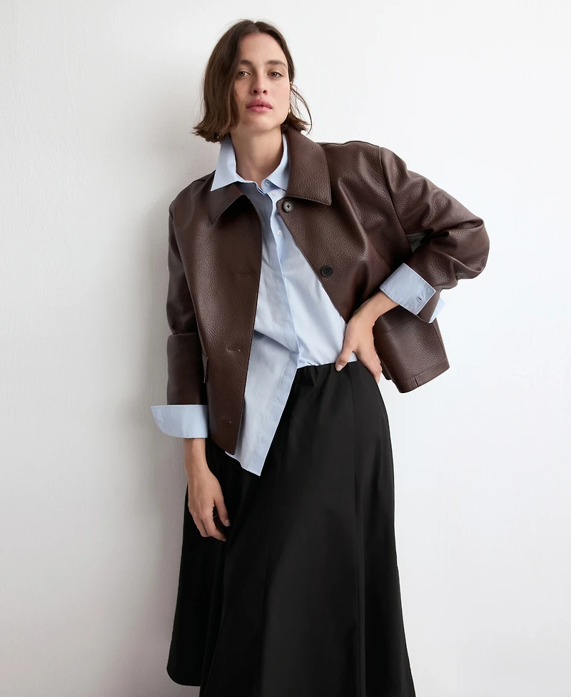 Mango Women's Flared Cotton Skirt