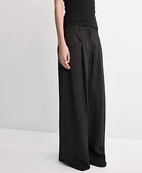 Mango Women's Straight-Fit Lyocell Pants