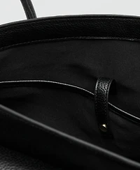 Mango Women's Medium City Flap Handbag