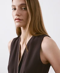 Mango Women's Belt Wrap Jumpsuit