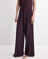 Mango Women's Mid-Rise Knit Pants