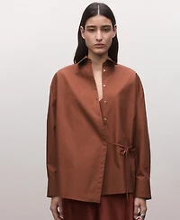 Mango Women's Cotton Cross Shirt