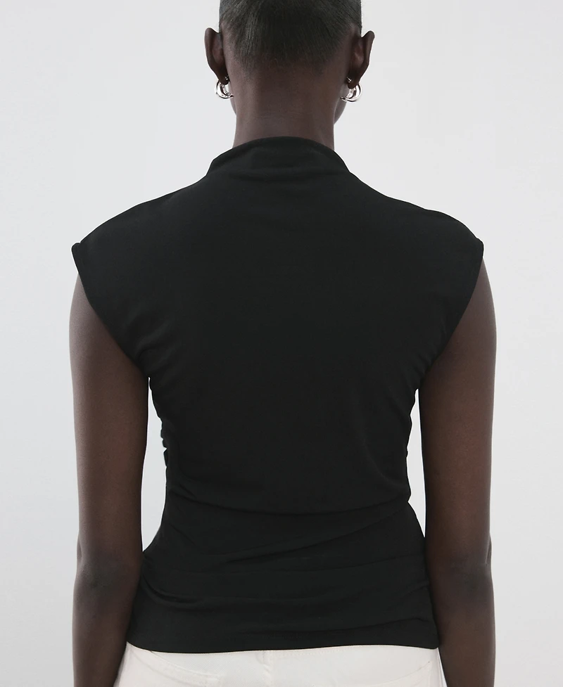 Mango Women's Ruched Detail Top