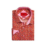 Elie Balleh Men's Slim Fit Paisley Print Button-Down Shirt