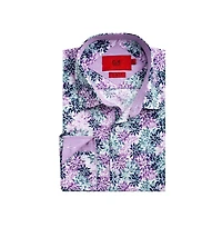 Elie Balleh Men's Slim Fit Floral Button-Down Shirt