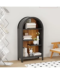 Streamdale Furniture 4-Tier Arched Industrial Open Shelf Display Rack