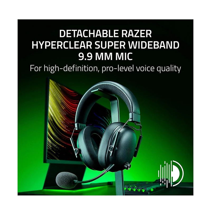 Razer BlackShark V3 Wireless Gaming Headset High-Fidelity Audio Noise-Isolating Mic RZ0405410100