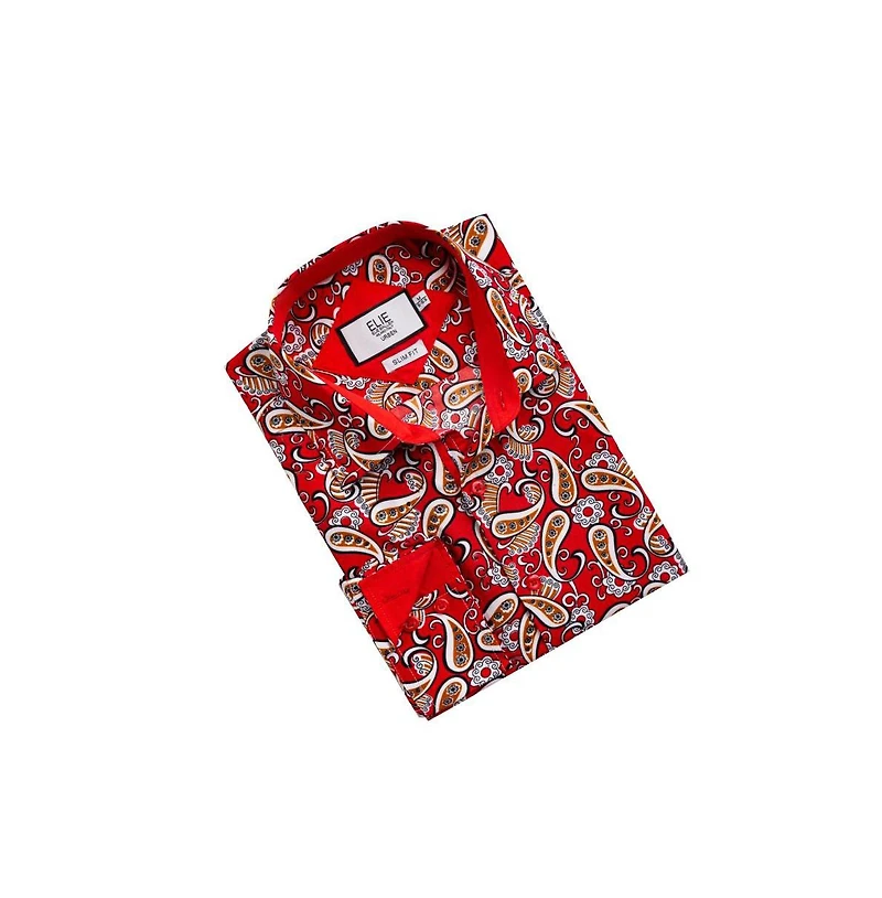 Elie Balleh Men's Slim Fit Paisley Sport Button-Down Shirt