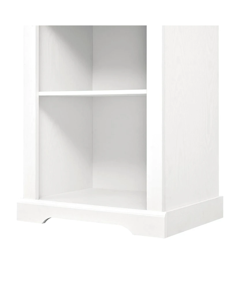 Streamdale Furniture Two-Piece Elegant Freestanding Tall Cabinet with Curved Shelving