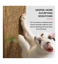 Aronkl Wall Mounted Cat Scratcher Sisal Vertical Board Double Sided Adjustable Height Anti Slip Floor Use
