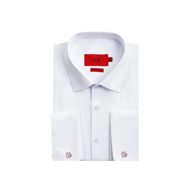 Elie Balleh Men's Slim Fit French Cuff Button-Down Shirt