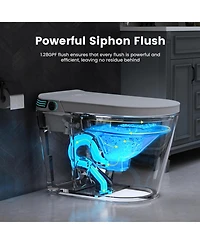 Casainc Tankless Smart Bathroom Fixture with Powerful Flush and Multi-Function Cleaning Modes