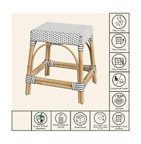 Butler Specialty Robias Rattan Rectangular 18" Dining Stool