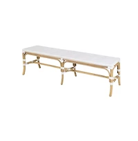 Butler Specialty Laguna Rectangular Rattan Backless Accent Bench