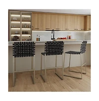 Butler Specialty Urban Woven Leather 25" Counter Stool