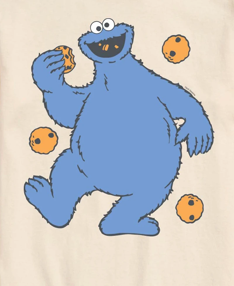 Airwaves Men's Sesame Street Cookie Monster Short-Sleeve Graphic T-Shirt