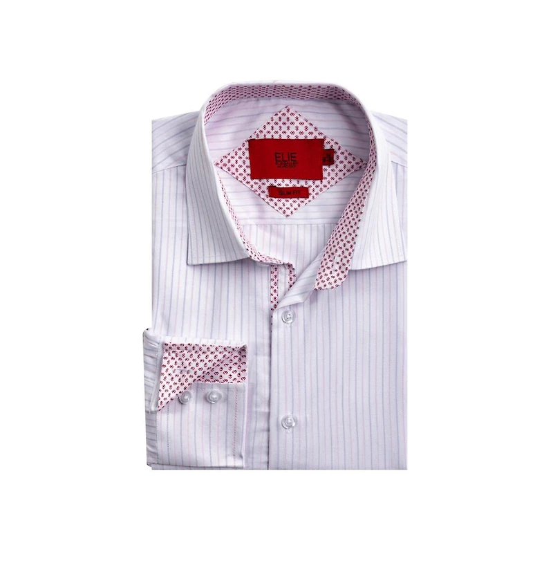 Elie Balleh Men's Slim Fit Striped Button-Down Shirt