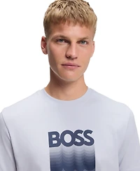 Boss by Hugo Boss Men's Logo Print Cotton-Jersey T-Shirt