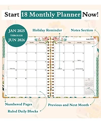 Gnuadz Planner 18 Month Weekly Monthly Daily Spiral Hardcover Agenda Organizer Tabs Calendar Tree 2026-2027