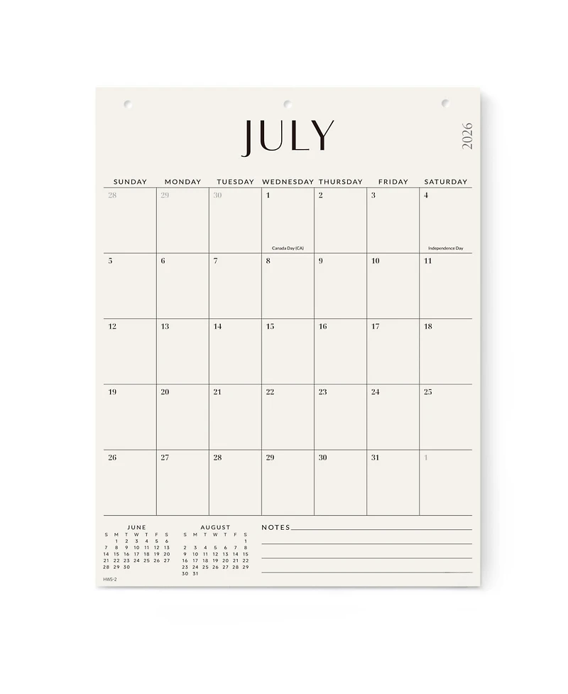 Gnuadz Large Wall Calendar 2026-2027 Monthly Home Office - Now