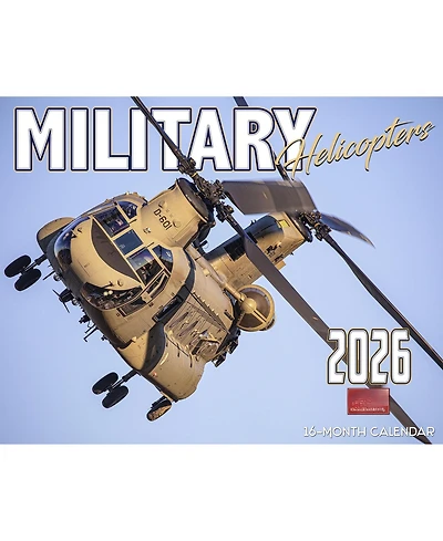 Gnuadz 2026 Helicopters Wall Calendar Wartime Edition