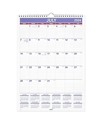 Gnuadz Academic Wall Calendar Monthly Daily Blocks