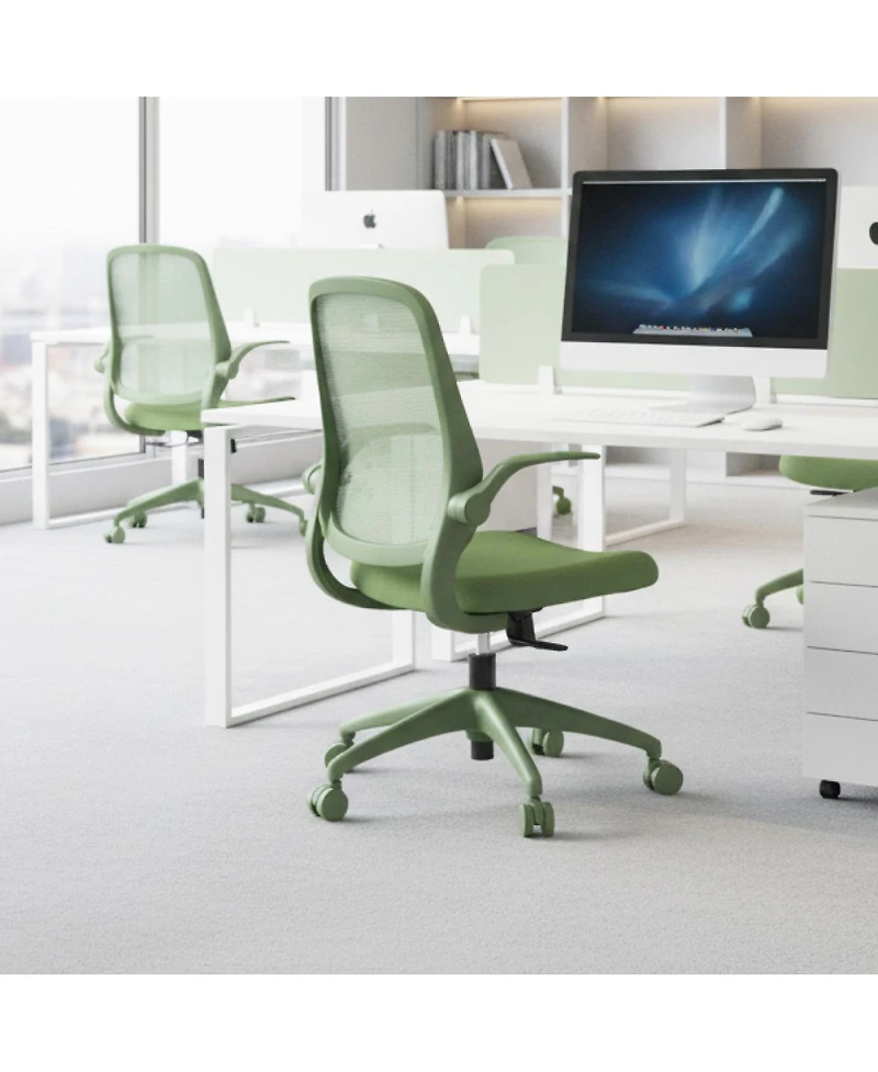 Streamdale Furniture Ergonomic Mesh Office Chair, 500lb Capacity, Flip-Up Arms