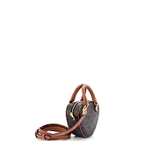 Pre-Owned Celine Medium Heart Bag Triomphe Coated Canvas