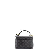 Pre-Owned Celine Teen Nino Top Handle Bag Triomphe Coated Canvas