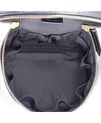 Pre-Owned Gucci Mini Gg Marmont Top Handle Cosmetic Case Matelasse Leather