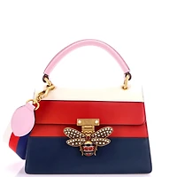 Pre-Owned Gucci Small Queen Margaret Top Handle Bag Colorblock Leather
