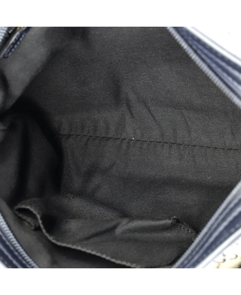 Pre-Owned Gucci Small Front Pocket Web Messenger Gg Canvas