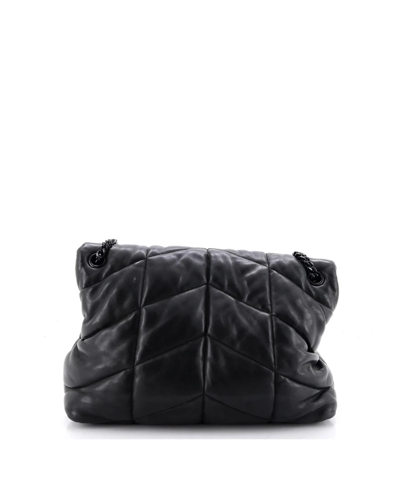 Pre-Owned Saint Laurent Medium Loulou Puffer Shoulder Bag Quilted Leather