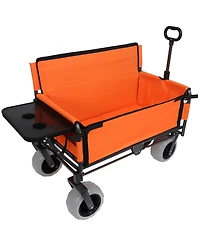 Streamdale Furniture 3-in-1 Folding Wagon with Bench, Tabletop and 500lb Capacity