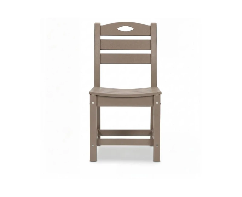 sumyeg Set of 2 Hdpe Patio Dining Chairs, Armless Outdoor Side Chairs