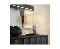 Brightech Arden 17" Modern Led Marble Table Lamp with Charging Usb Port