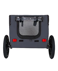 Streamdale Furniture Heavy Duty Collapsible Pet Bike Trailer with 16-Inch All-Terrain Wheels