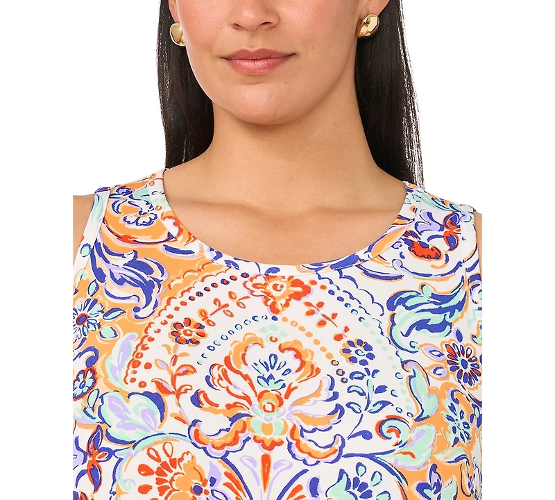 Msk Plus Size Sleeveless Round Neck Maxi Dress