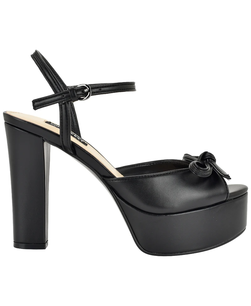 Nine West Women's Nessle High Tapered Heel Platform Sandals